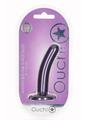 Load image into Gallery viewer, Ouch! Smooth G-Spot Silicone Dildo 5in - Metallic
