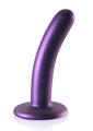 Load image into Gallery viewer, Ouch! Smooth G-Spot Silicone Dildo 5in - Metallic
