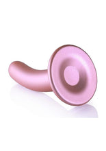 Load image into Gallery viewer, Ouch! Smooth G-Spot Silicone Dildo 5in - Metallic
