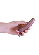 Load image into Gallery viewer, Ouch! Smooth G-Spot Silicone Dildo 5in - Metallic
