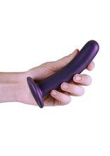 Load image into Gallery viewer, Ouch! Smooth G-Spot Silicone Dildo 6in - Metallic
