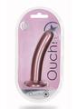 Load image into Gallery viewer, Ouch! Smooth G-Spot Silicone Dildo 6in - Metallic
