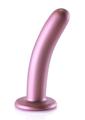 Load image into Gallery viewer, Ouch! Smooth G-Spot Silicone Dildo 6in - Metallic
