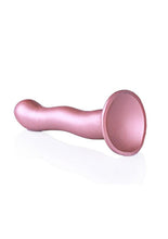 Load image into Gallery viewer, Ouch! Ultra Soft Curvy G-Spot Silicone Dildo 7in - Metalic
