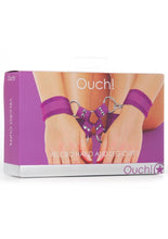 Load image into Gallery viewer, Ouch! Velcro Hand and Leg Cuffs - Purple
