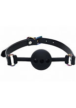 Load image into Gallery viewer, Ouch! Venice Collection Silicone Ball Gag - Black
