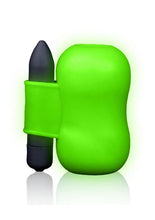 Load image into Gallery viewer, Ouch Vibrating Masturbator - Black/Glow In The Dark/Green
