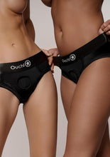 Load image into Gallery viewer, Ouch! Vibrating Strap-On High-Cut Brief Rechargeable
