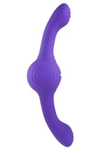 Load image into Gallery viewer, Our Gyro Vibe Rechargeable Silicone Dual End Vibrator - Purple

