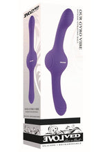Load image into Gallery viewer, Our Gyro Vibe Rechargeable Silicone Dual End Vibrator - Purple
