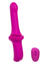 Load image into Gallery viewer, Overdrive Remote Control Rechargeable Silicone Sex Machine Smooth Thruster - Pink
