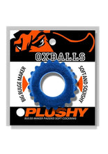 Load image into Gallery viewer, Oxball Plushy Single Cock Ring - Blue Fire
