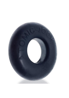 Oxballs Atomic Jock Do-Nut-2 Fatty Silicone Plus+ Cock Ring - Night Edition - Black