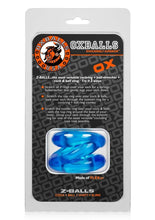 Load image into Gallery viewer, Oxballs Atomic Jock Z-Balls Cock Ring and Ball Stretcher - Blue
