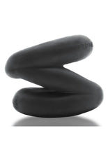 Load image into Gallery viewer, Oxballs Atomic Jock Z-Balls Cock Ring and Ball Stretcher Night Edition - Black
