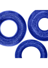 Load image into Gallery viewer, Oxballs Cockpack Multi Design Cockrings (3 Pack) - Blue Fire
