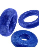 Load image into Gallery viewer, Oxballs Cockpack Multi Design Cockrings (3 Pack) - Blue Fire
