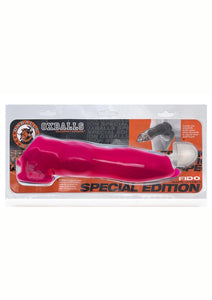 Oxballs Fido Beast-Shaped Cocksheath with Bullet - Hot Pink/Pink