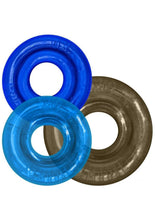 Load image into Gallery viewer, Oxballs Rimringz Multi Size Cock Rings (3 Pack) - Cool - Blue
