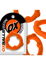 Load image into Gallery viewer, Oxballs Spinner Single Silicone Cock Ring - Orange
