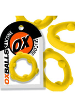 Load image into Gallery viewer, Oxballs Spinner Single Silicone Cock Ring - Yellow
