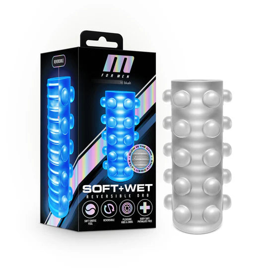 Soft and Wet Reversible Orb Masturbator (Frosted)