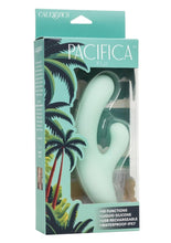 Load image into Gallery viewer, Pacifica Fiji Rechargeable Silicone Dual Vibrator - Green
