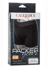 Load image into Gallery viewer, Packer Gear Boxer Brief with Packing Pouch - Black - XLarge/XXLarge
