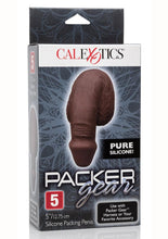 Load image into Gallery viewer, Packer Gear Silicone Packing Penis - Chocolate - 5in
