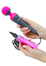 Load image into Gallery viewer, Palmpower Plug and Play Rechargeable Silicone Wand Massager

