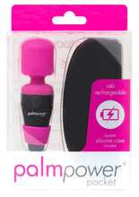 Load image into Gallery viewer, Palmpower Pocket Silicone Rechargeable Mini Wand Massager - Pink
