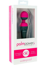 Load image into Gallery viewer, Palmpower Rechargeable Silicone Personal Wand Massager - Fuschia - Pink
