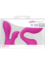 Load image into Gallery viewer, Palmsensual Silicone Massager Head Attachment - Pink - 2 Per Pack
