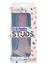 Load image into Gallery viewer, Party Boy Silicone Studs Dong with Suction Cup 5.25in Insert - Multicolor
