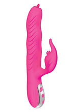 Load image into Gallery viewer, Passion Dolphin Heat Up Rechargeable Silicone Rabbit Vibrator - Pink
