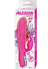 Load image into Gallery viewer, Passion Dolphin Heat Up Rechargeable Silicone Rabbit Vibrator - Pink
