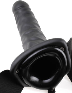 Fetish Fantasy 8 inch Hollow Strap-On (Black)