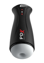 Load image into Gallery viewer, Pdx Elite Fap-Gasm Rechargeable Male Masturbator - Black/Frosted - Black/White
