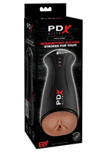 Load image into Gallery viewer, Pdx Elite Fuck-Gasm Rechargeable Male Masturbator - Black/Caramel
