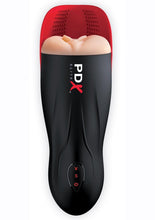 Load image into Gallery viewer, Pdx Elite Fuck-O-Matic Stroker Rechargeable Masturbator - Pussy - Black/Vanilla
