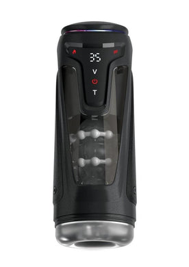 Pdx Elite Moto-Bator Pro Rechargeable Masturbator - Black/Clear