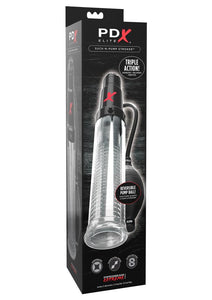 Pipedream Extreme Elite Suck-N-Pump Masturbator - Black/Clear