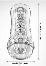 Load image into Gallery viewer, Pdx Elite Viewtube See-Thru EZ-Grip Stroker - General Orifice
