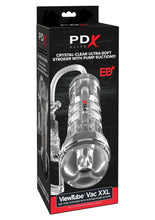Load image into Gallery viewer, Pdx Elite Viewtube Vac XXL Pump See-Thru EZ-Grip Pump Stroker - General Orifice - Clear

