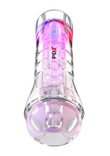 Load image into Gallery viewer, Pdx Elite Viewtube XXL See-Thru EZ-Grip Led Stroker - Clear - XXLarge
