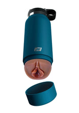 Load image into Gallery viewer, Pdx Plus Fuck Flask Private Pleaser Pussy Stroker - Blue/Caramel
