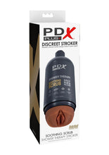 Load image into Gallery viewer, Pdx Plus Shower Therapy Soothing Scrub Discreet Stroker - Chocolate - Chocolate
