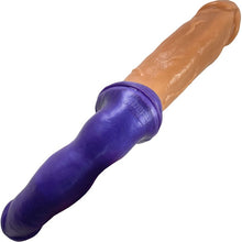 Load image into Gallery viewer, Vixskin - Peacemaker Dildo (Caramel/Purple)
