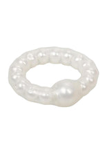 Load image into Gallery viewer, Pearl Beaded Prolong Silicone Cock Ring

