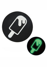 Load image into Gallery viewer, Peekaboo Glow In The Dark Ice Cream Pasties - Black/Green
